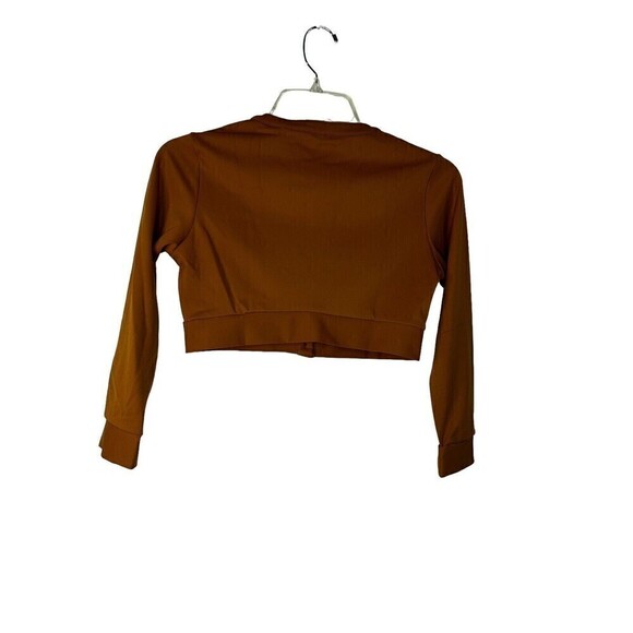 WeWoreWhat Knit Cropped Crewneck Cardigan Button Down Crop Top Size XSmall NWOT - Picture 12 of 13